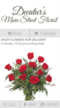 Mobile Screenshot of decaturmainstreetflorist.com